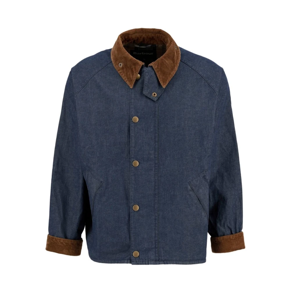 Barbour Blue Light Jackets, Male, L, Denim Jacket