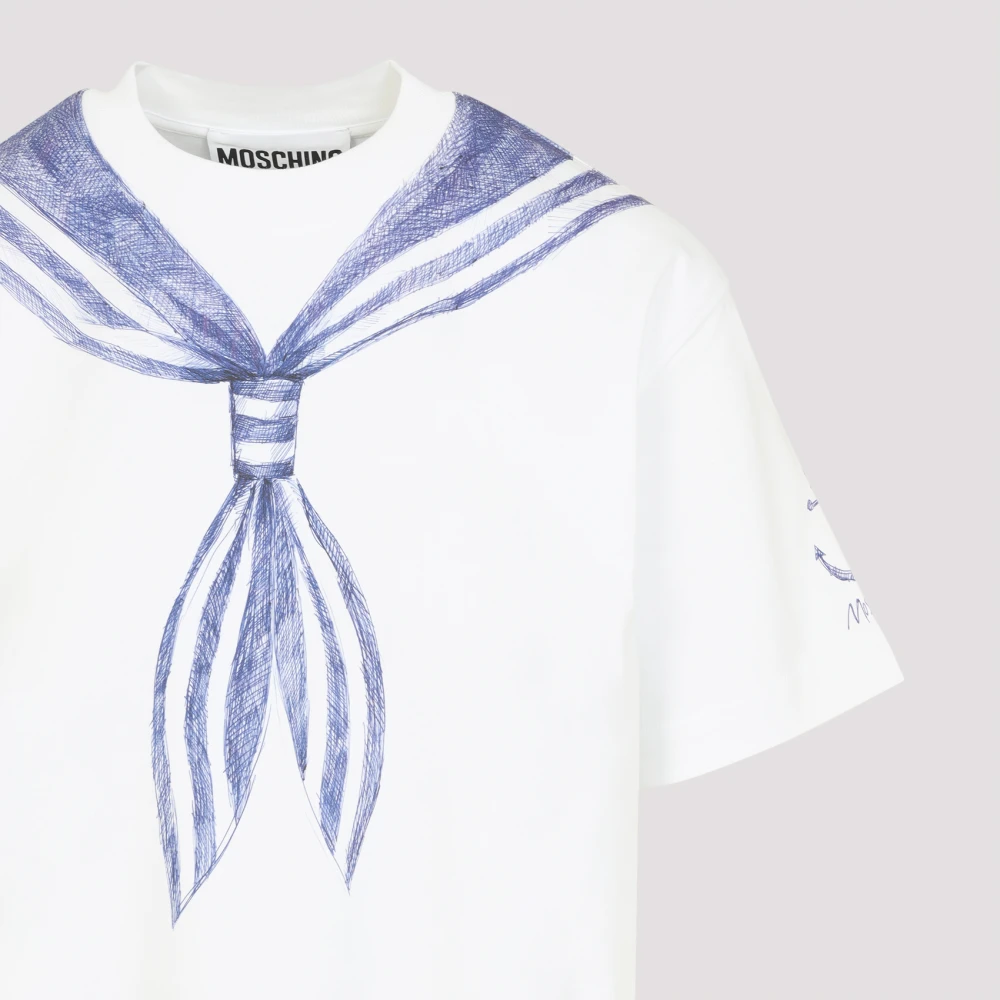 Moschino Witte T-shirt voor vrouwen White Dames