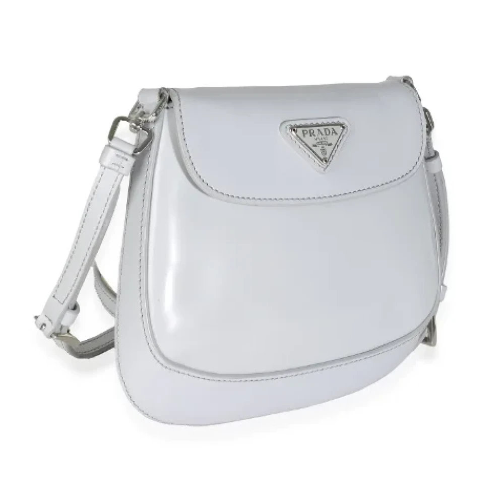 Prada Vintage Pre-owned Leather prada-bags Gray Dames