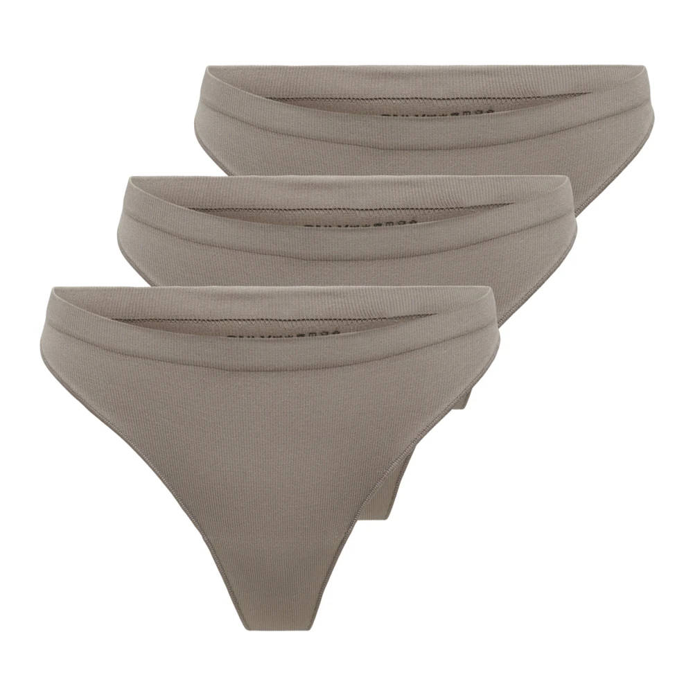 Only Moderne Ribless Dames String Pak Gray Dames