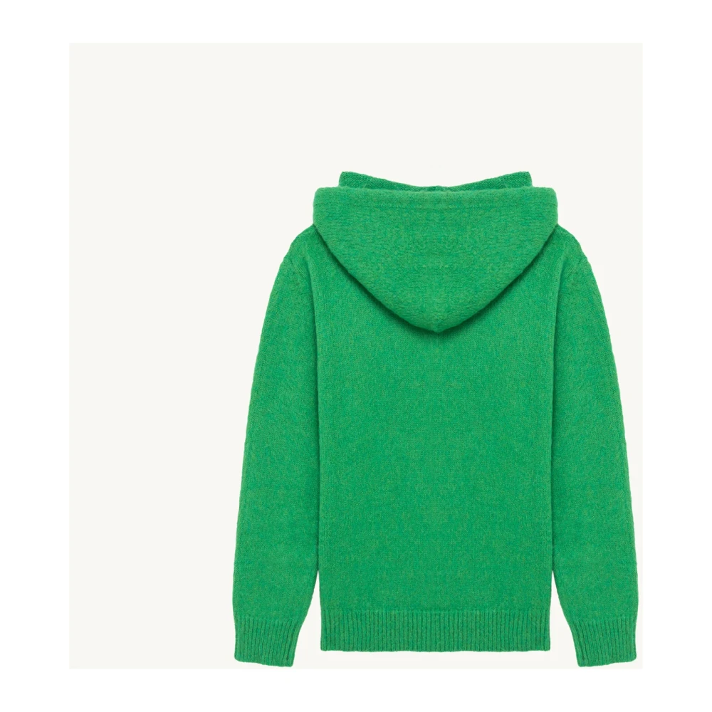 Autry Gebreide hoodie Green Heren