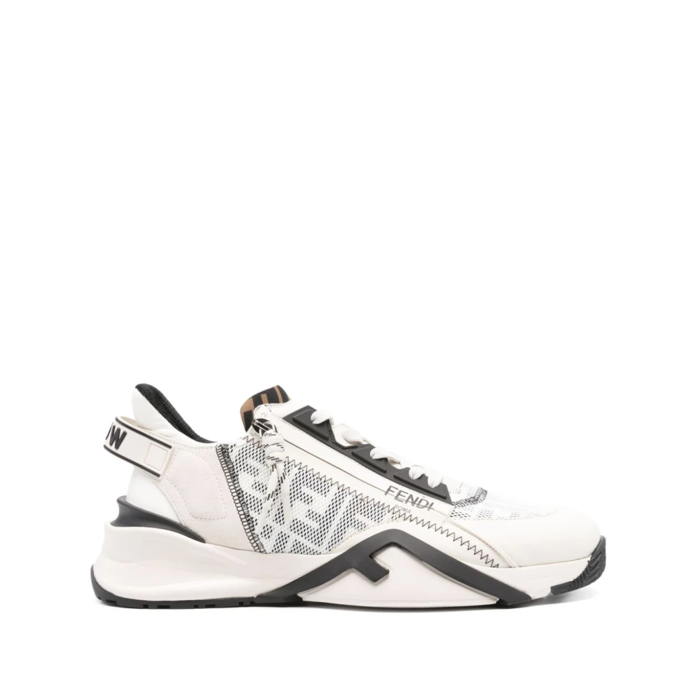 Fendi Witte lage sneakers met FF-motief Multicolor Heren