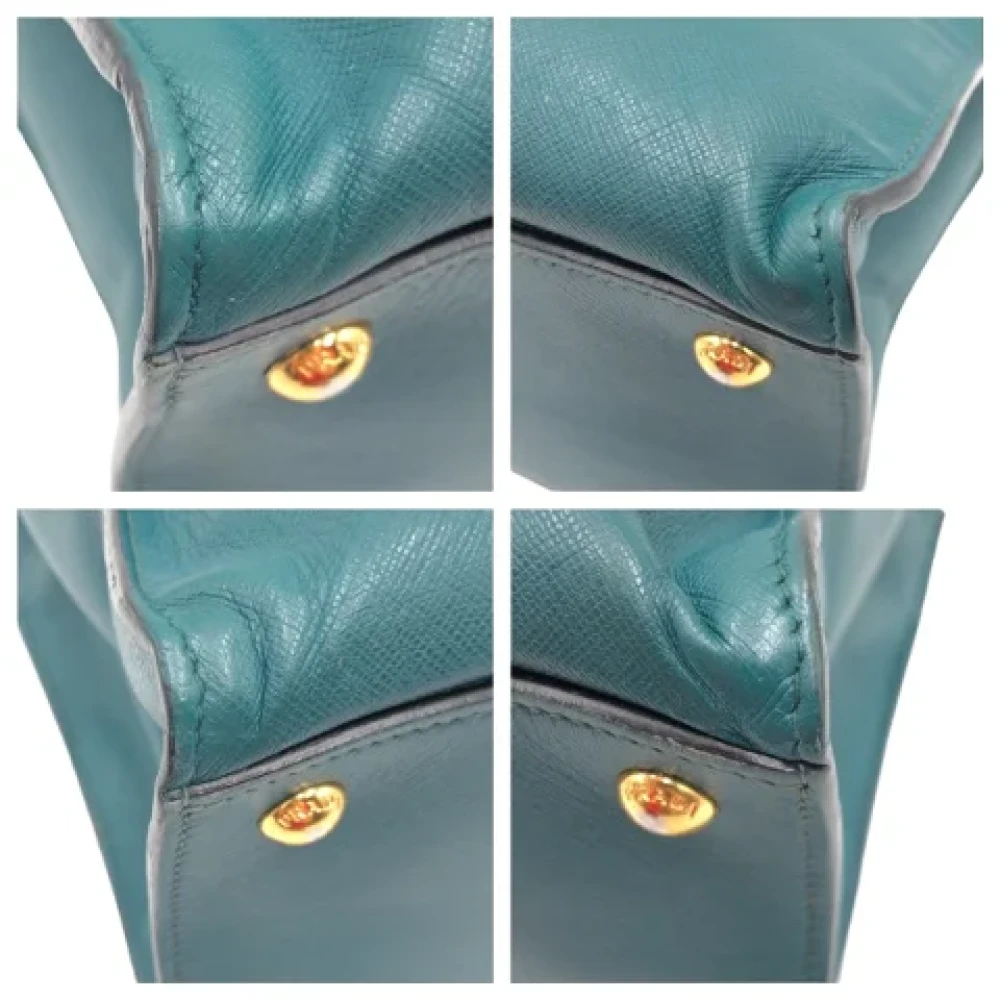 Prada Vintage Pre-owned Leather prada-bags Green Dames