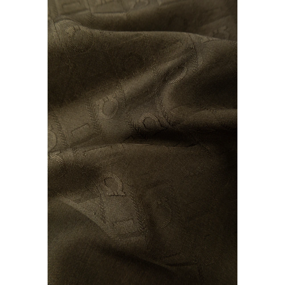 Salvatore Ferragamo Sjaal met monogram Green Dames