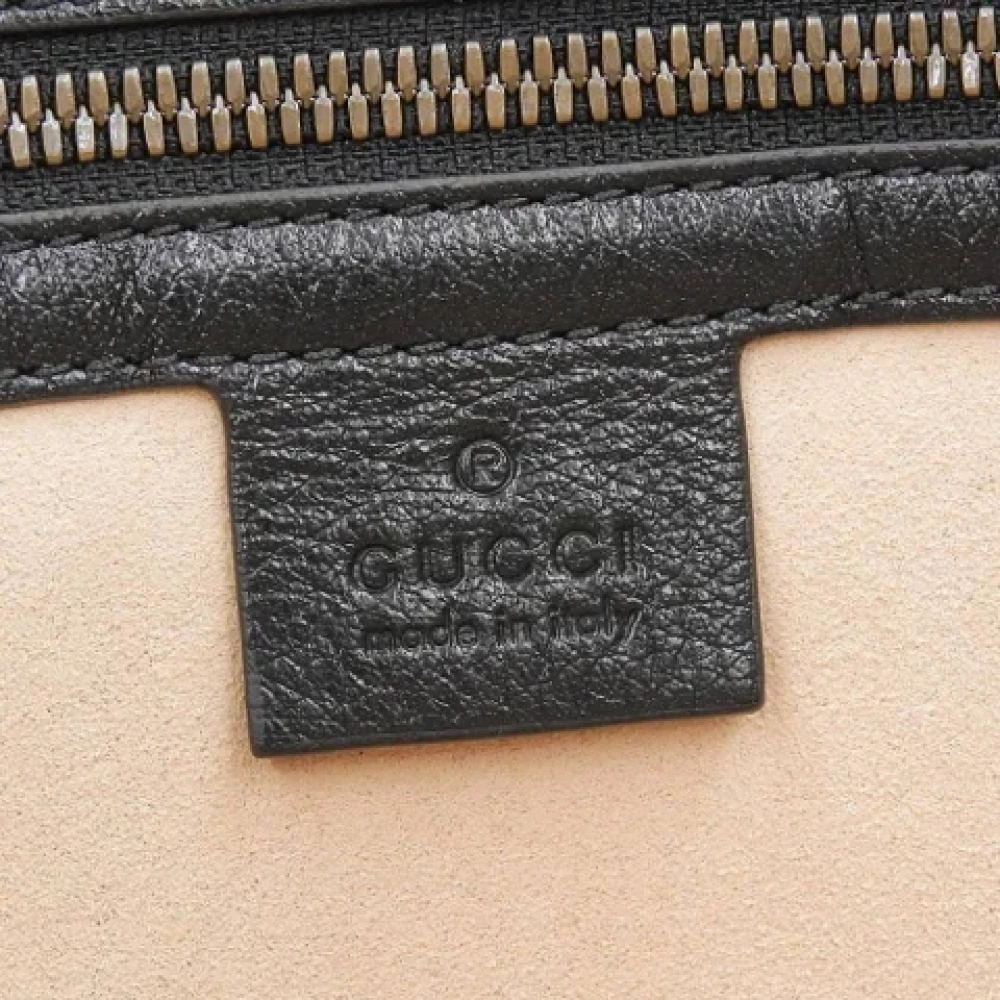 Gucci Vintage Pre-owned Leather totes Black Dames