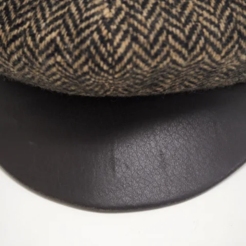 Hermès Vintage Pre-owned Wool hats Brown Dames