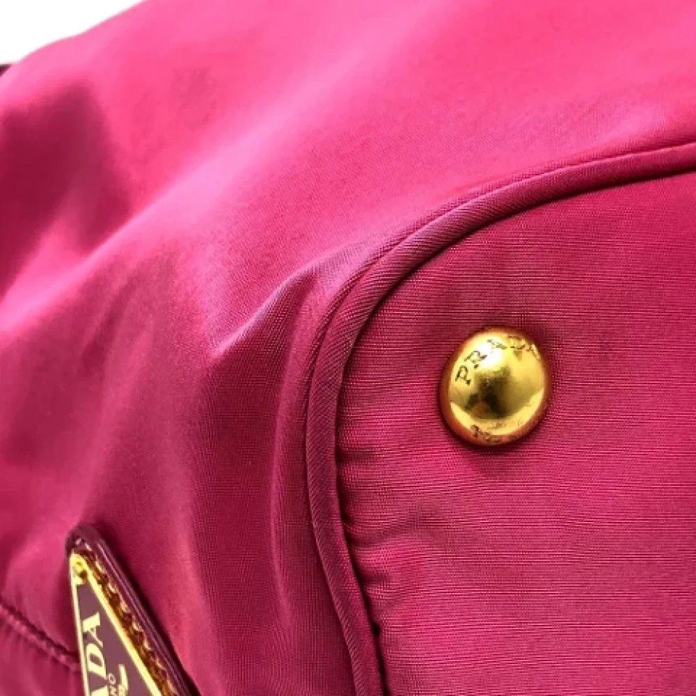 Prada Vintage Pre-owned Leather shoulder-bags Pink Dames