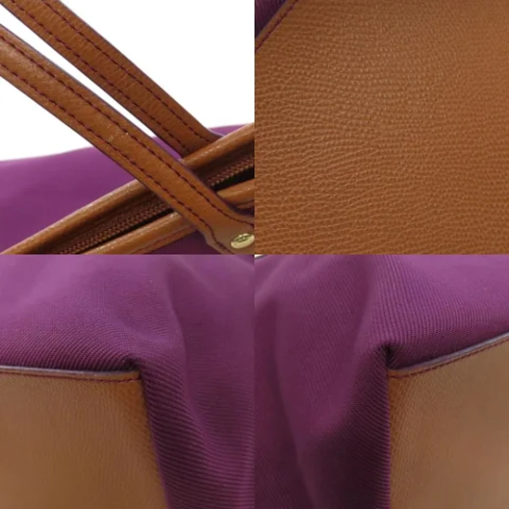 Coach Pre-owned Canvas handbags Purple Dames