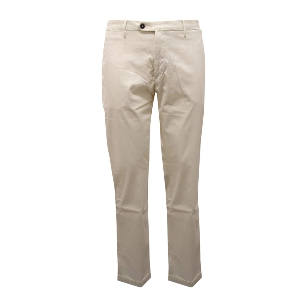 Michael Coal Men's White Italian Style Trousers - Straight Trousers - W40 - Trousers