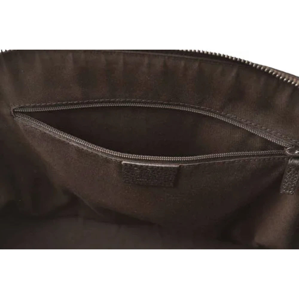 Gucci Vintage Pre-owned Leather handbags Brown Dames