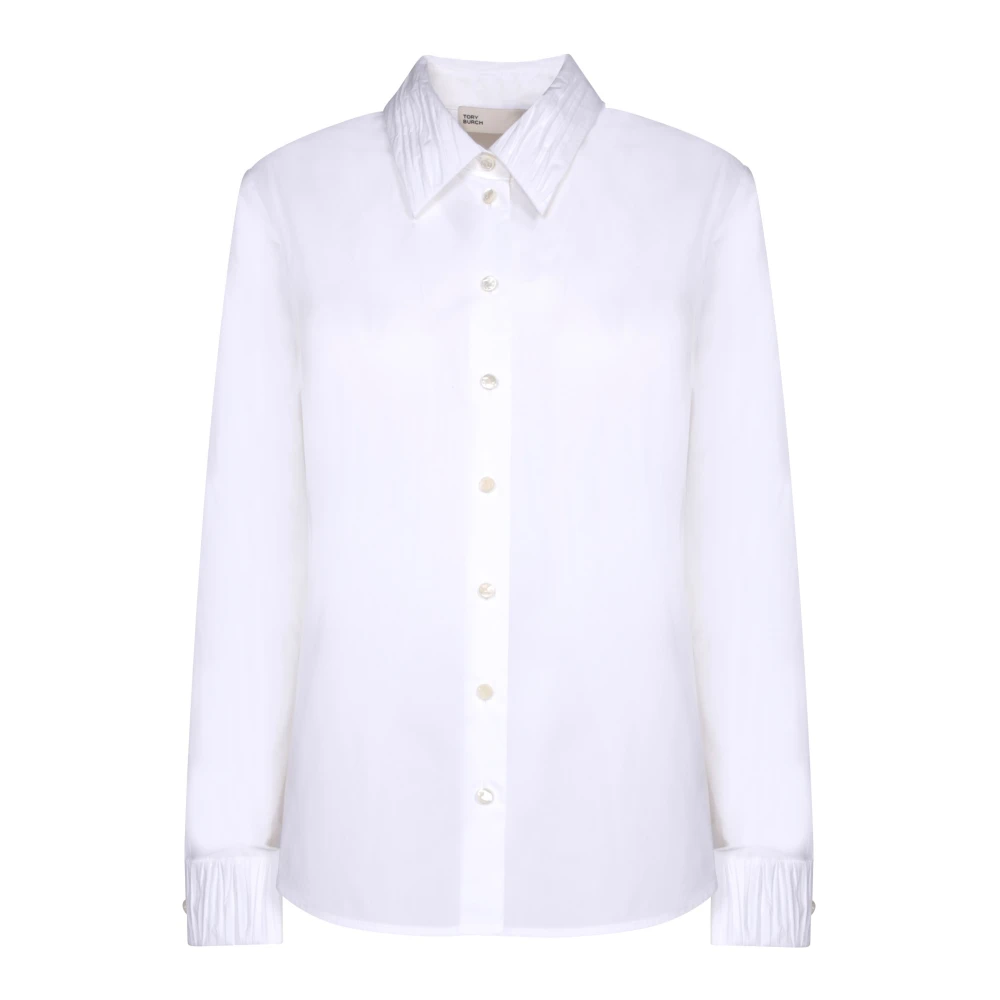 Tory Burch Women's White Shirts, S, Poplin Shirt
