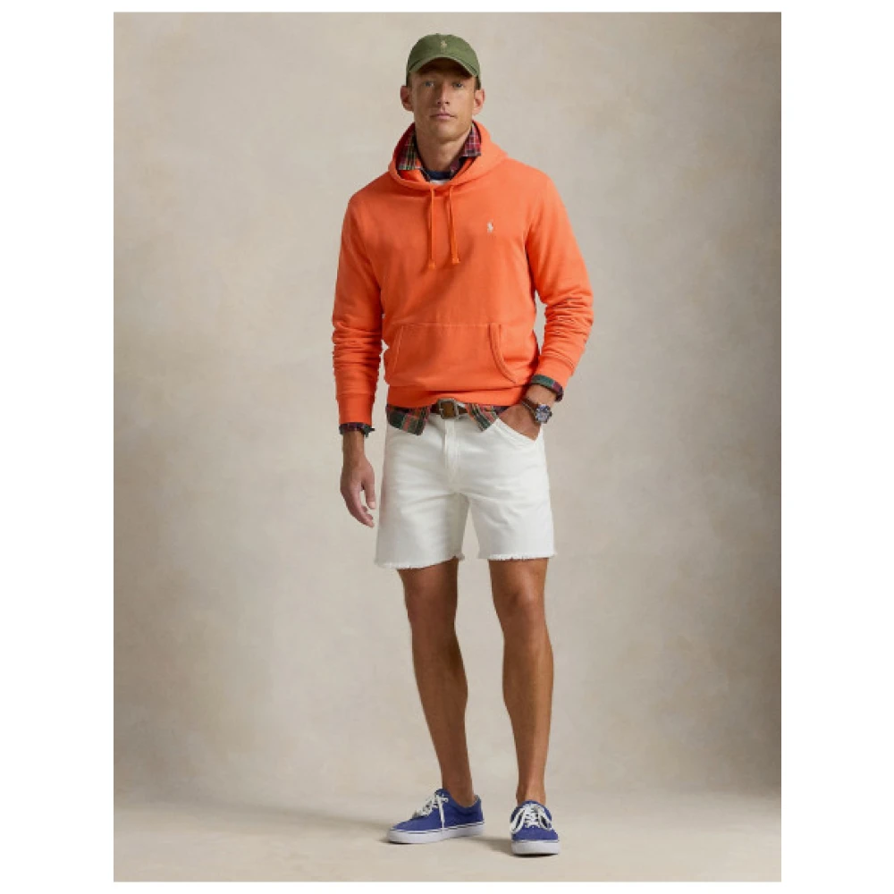 Polo Ralph Lauren Katoenen hoodie met sportieve stijl Orange Heren