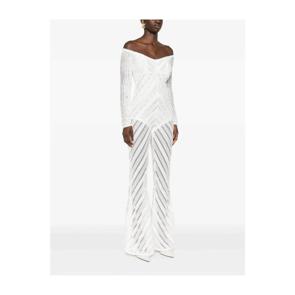 Charo Ruiz Ibiza Witte Natuurlijke Jumpsuit Zaray White Dames