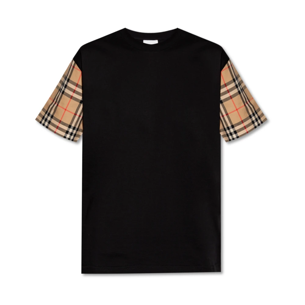 Burberry Oversize T-shirt Black, Dam