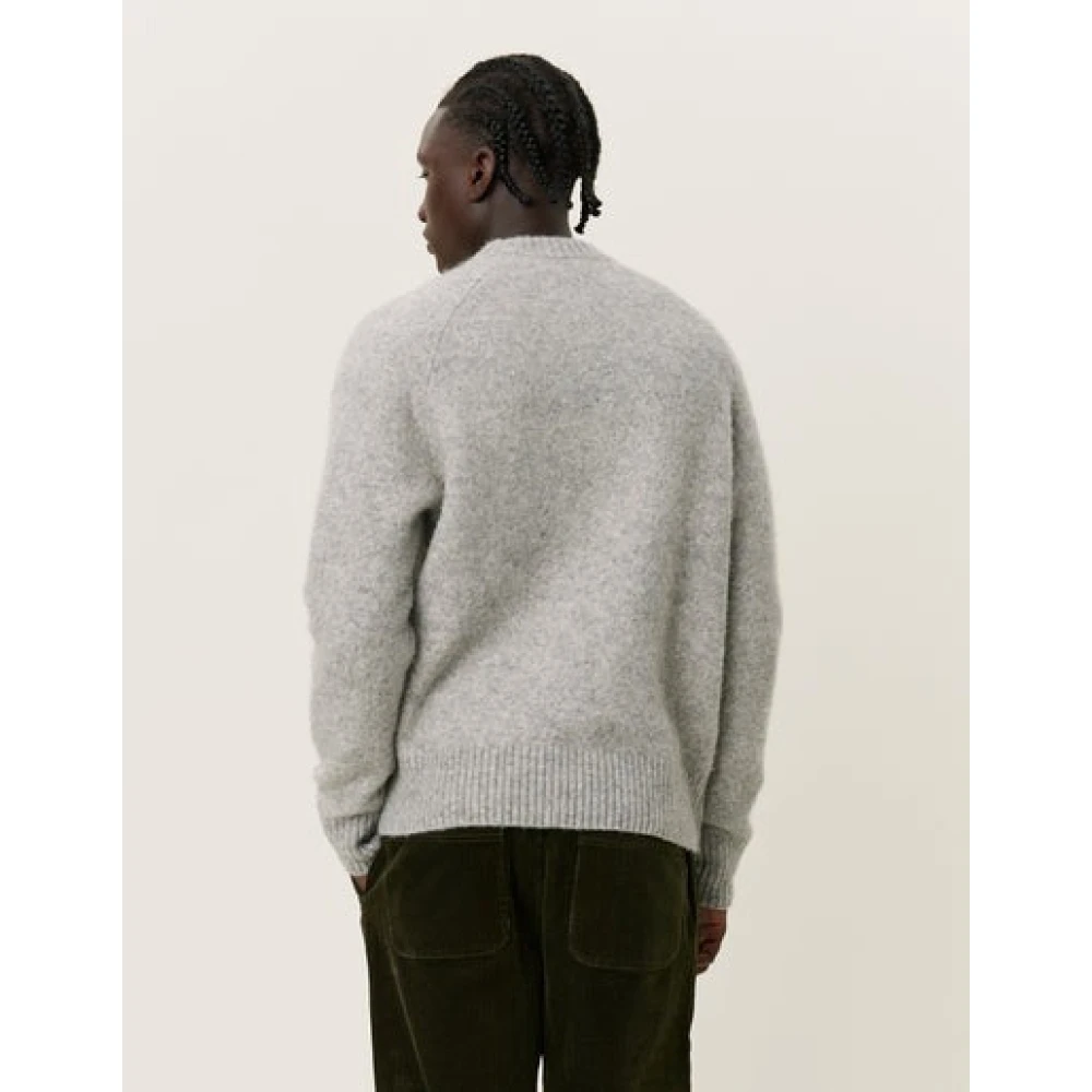 Les Deux Ronde Hals Gebreide Trui Gray Heren