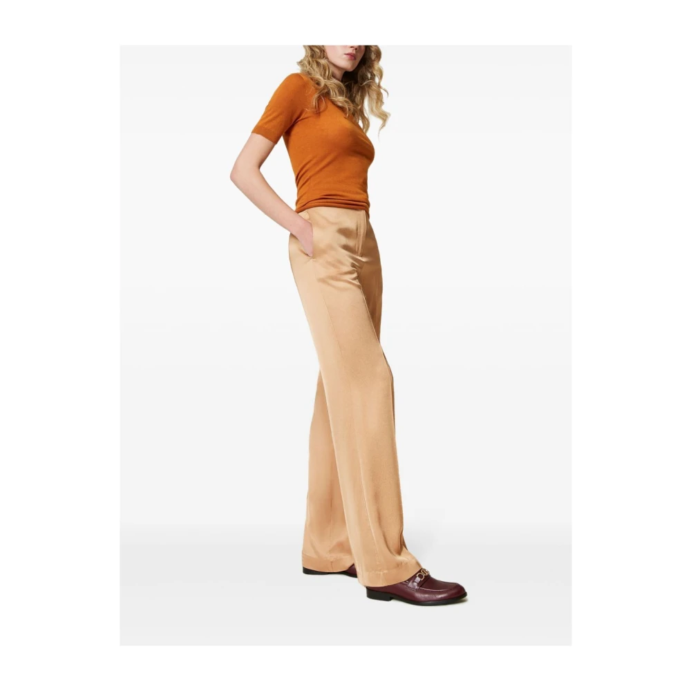 Twinset Roze & Paarse Broek Beige Dames