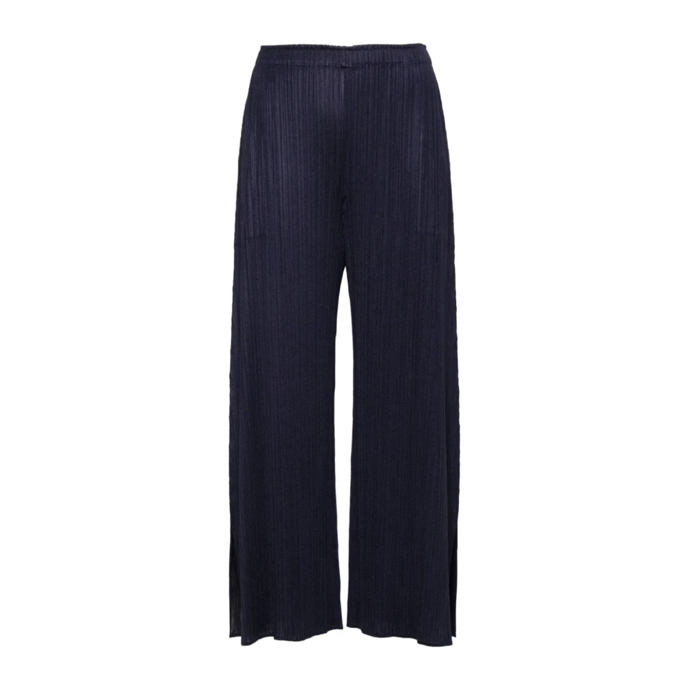 Issey Miyake Stijlvolle broeken voor mannen Blue Dames