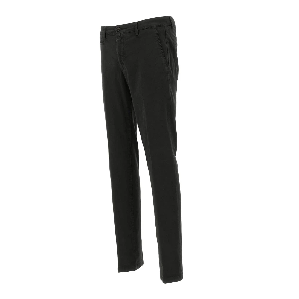 Briglia Klassieke Zwarte Chinos Slim Fit Black Heren