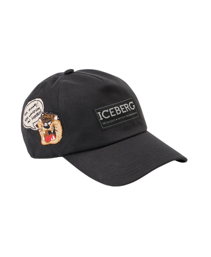 looney-tunes-patch-zwarte-gabardine-baseball-cap