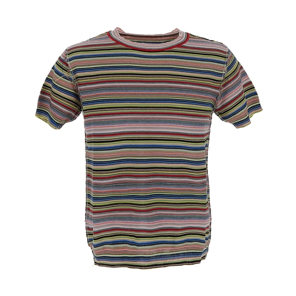 Maison Margiela Gestreept Gebreid T-shirt in Multikleur Multicolor Heren