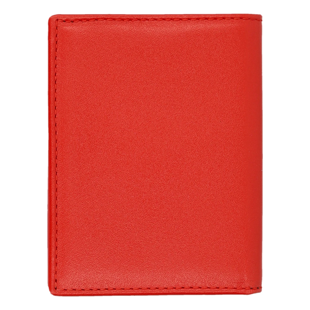 Comme des Garçons Oranje Leren Pasjeshouder Portemonnee Orange Unisex