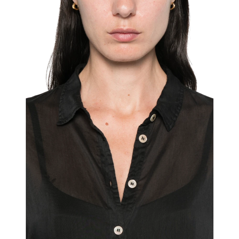 Forte Zwarte Shirt MY Shirt Stijl 9906 Black Dames