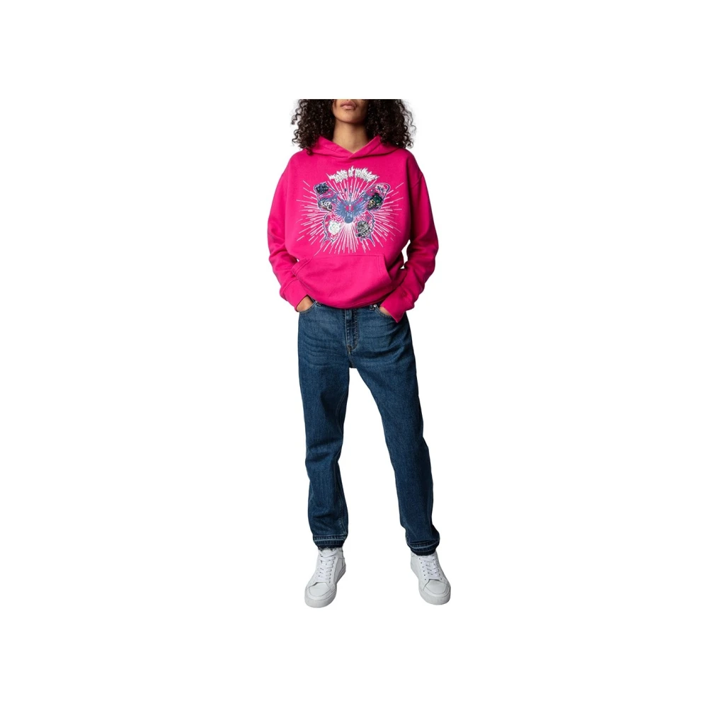 Zadig & Voltaire Casual Katoenen T-shirt Pink Dames