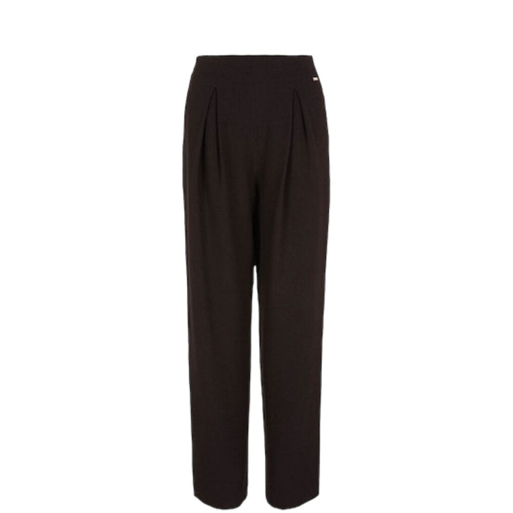 Elegant Black Trousers with Micro Pattern Armani Exchange Wide Trousers Miinto