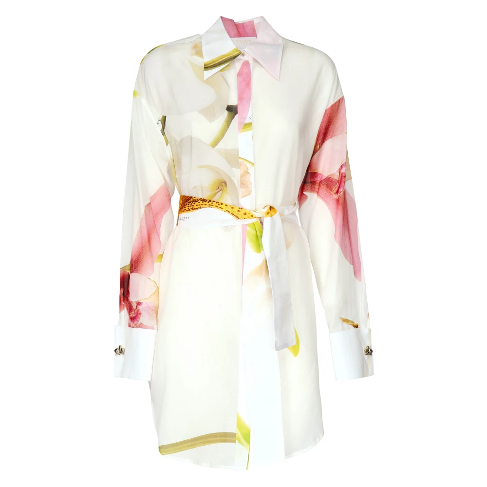 Genny Witte Jurken Vestiti Multicolor Dames