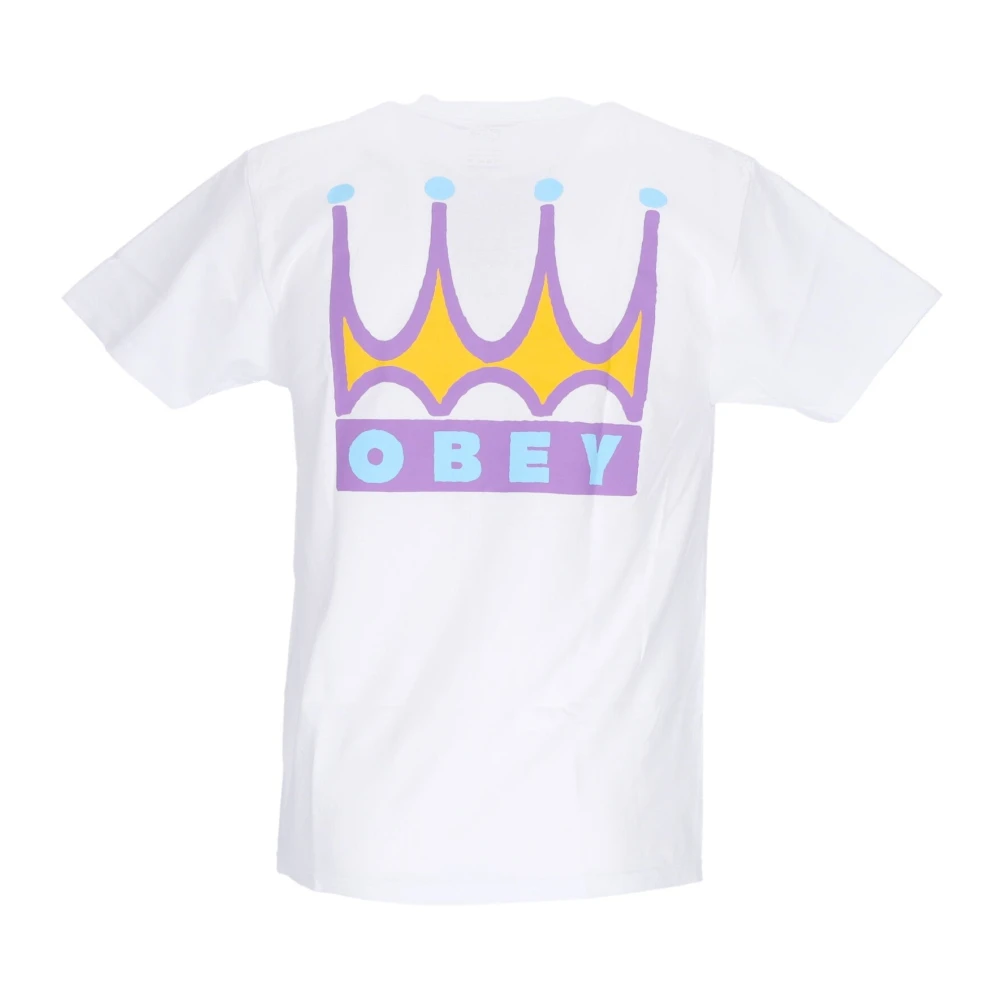 Obey Klassiek Wit Heren T-shirt Korte Mouw White Heren