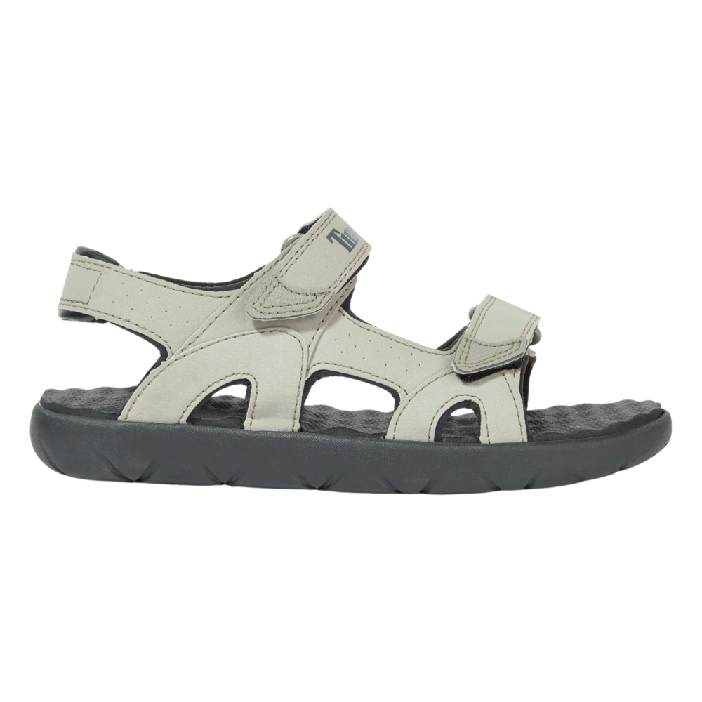 Timberland Boys Gray Perkins Row Backstrap Sandal - Kids Sandals - 35 Eu - Kids