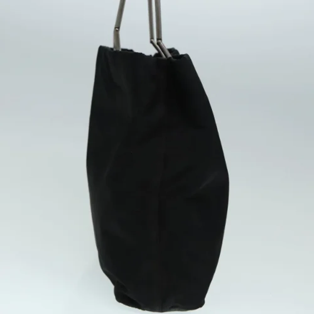 Prada Vintage Pre-owned Nylon handbags Black Dames