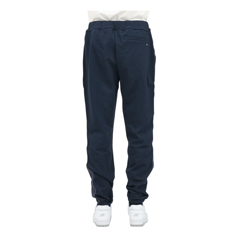Tommy Hilfiger Blauwe Sportieve Broek Moderne Pasvorm Blue Heren