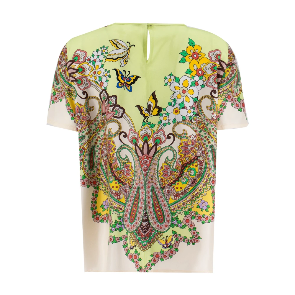 ETRO Bloemenprint Elegant Wit Top Multicolor Dames