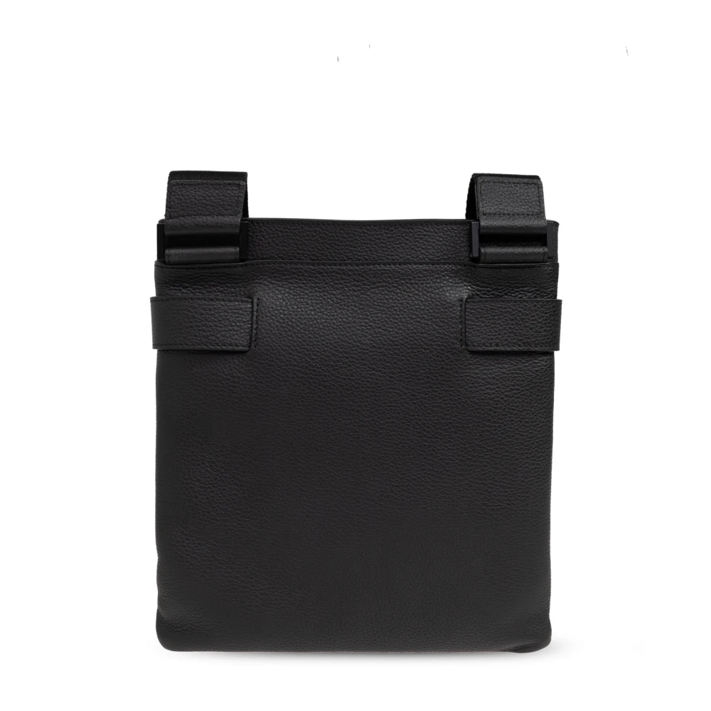 Salvatore Ferragamo Schoudertas Twins Black Heren