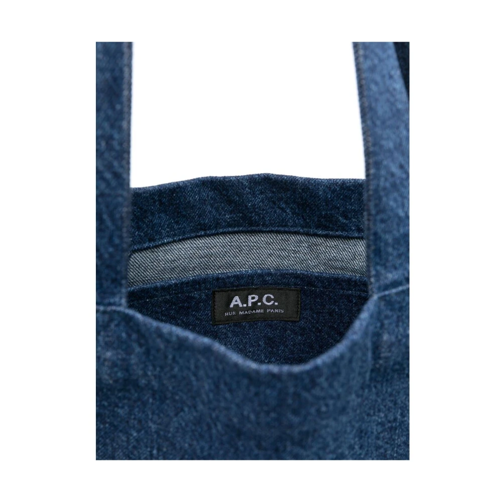 A.p.c. Indigo Blauwe Heuptas met Handvatten Blue Heren