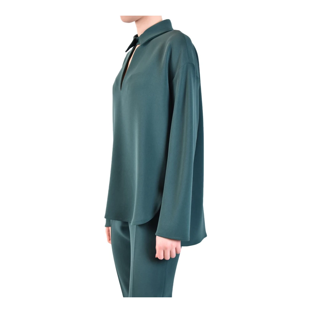 Alberto Biani Denim Shirts Green Dames