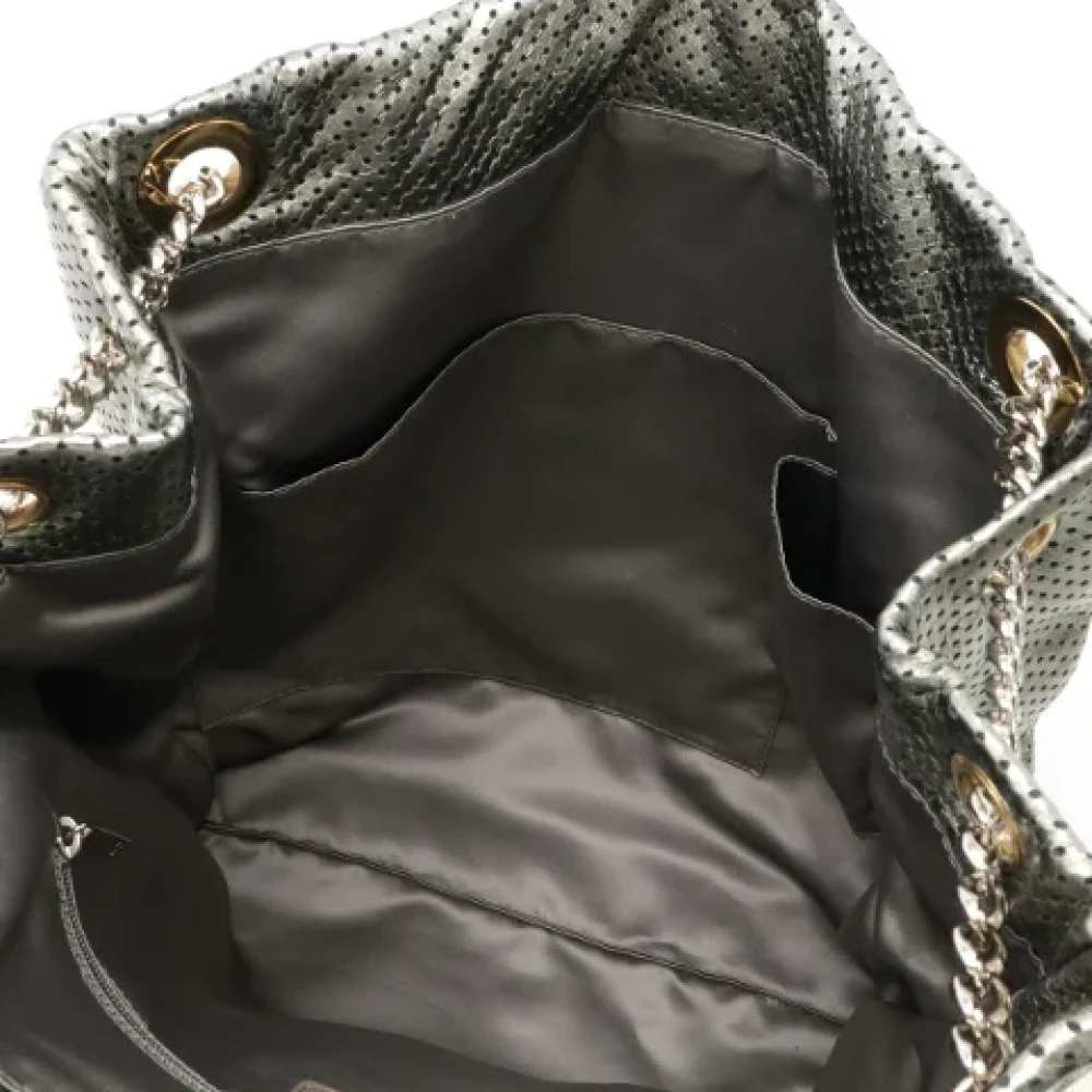 Chanel Vintage Pre-owned Leather chanel-bags Green Dames