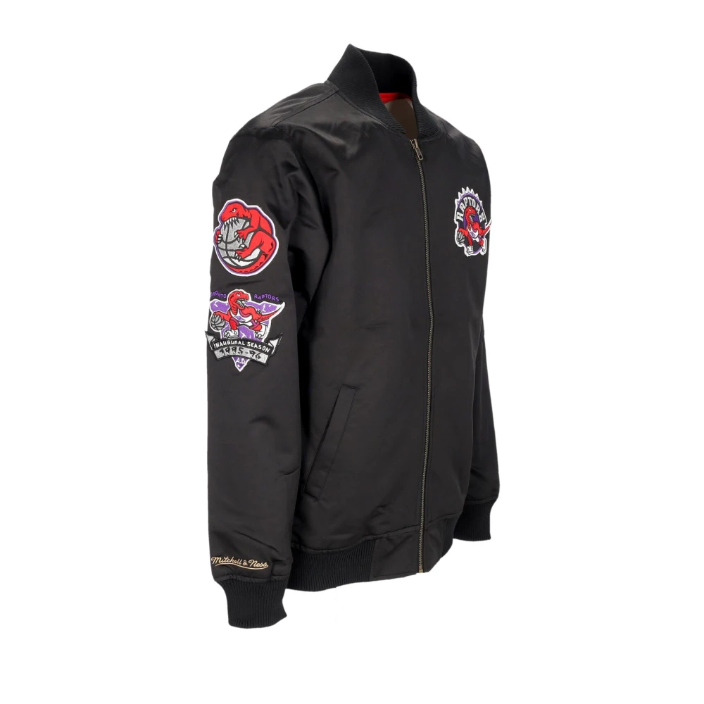 Mitchell & Ness Toronto Raptors NBA Bomberjack Lichtgewicht Satijn Black Heren