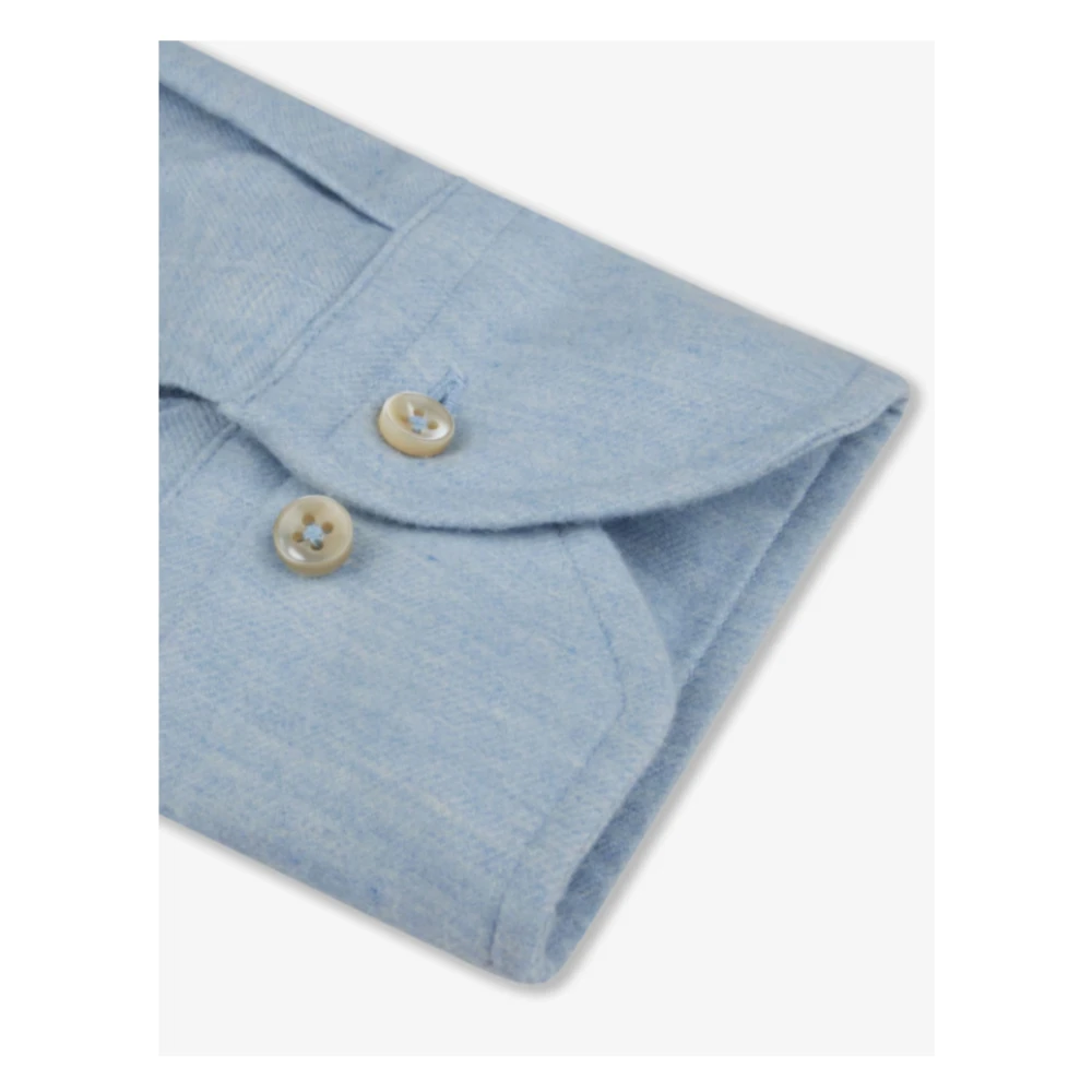 Stenströms Fitted Body 26 RC Cuff Overhemd Lichtblauw Blue Heren