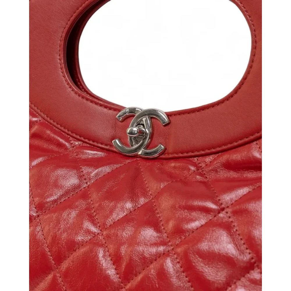 Chanel Vintage Pre-owned Canvas handbags Red Dames