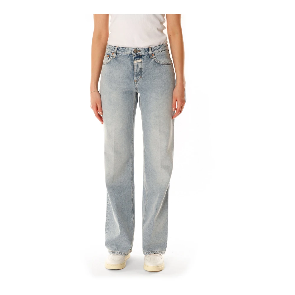 Closed Flared Leg Jeans met lage taille Blue Dames