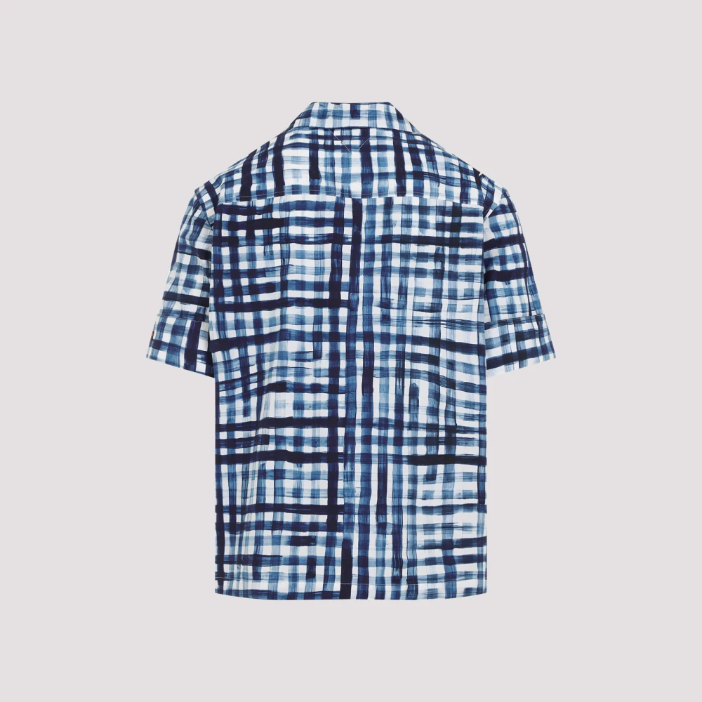 Bottega Veneta Blauw Katoenen Overhemd Verhoog Garderobe Stijl Blue Heren
