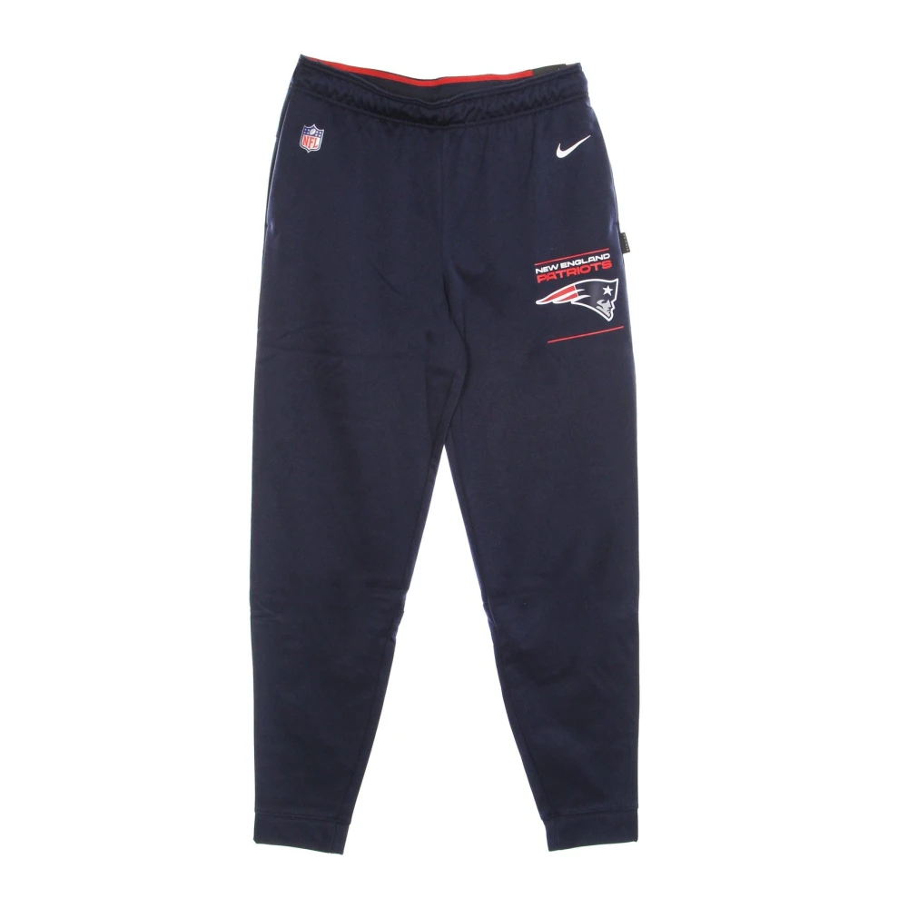 Nike NFL Therma Sweatpants met Patriots Logo Blue Heren