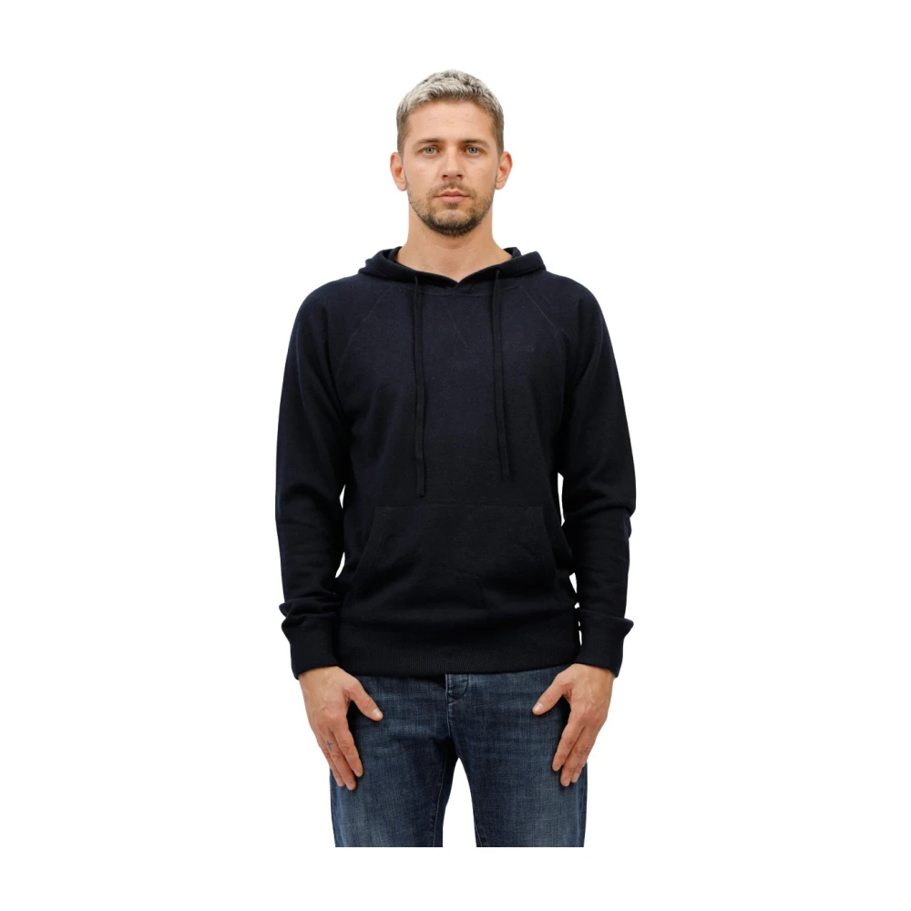 MC2 Saint Barth Hoodie met kangoeroezak Blue Heren