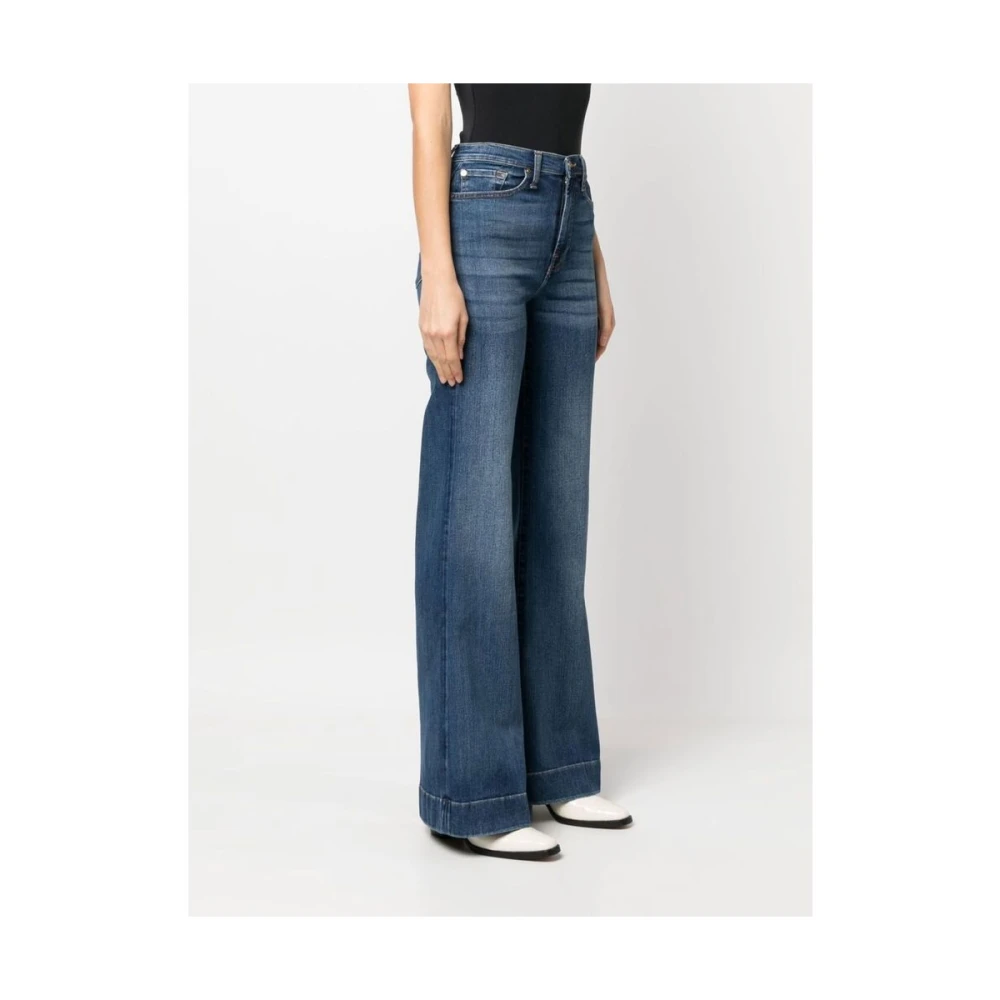 7 For All Mankind Jeans Flare Blue Dames