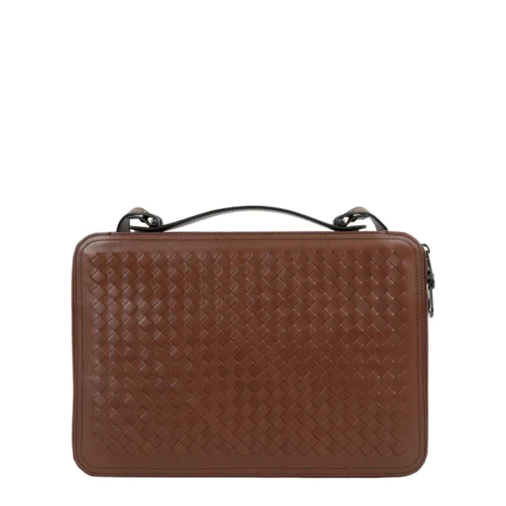 Bottega Veneta Vintage Pre-owned Leather briefcases Brown Heren