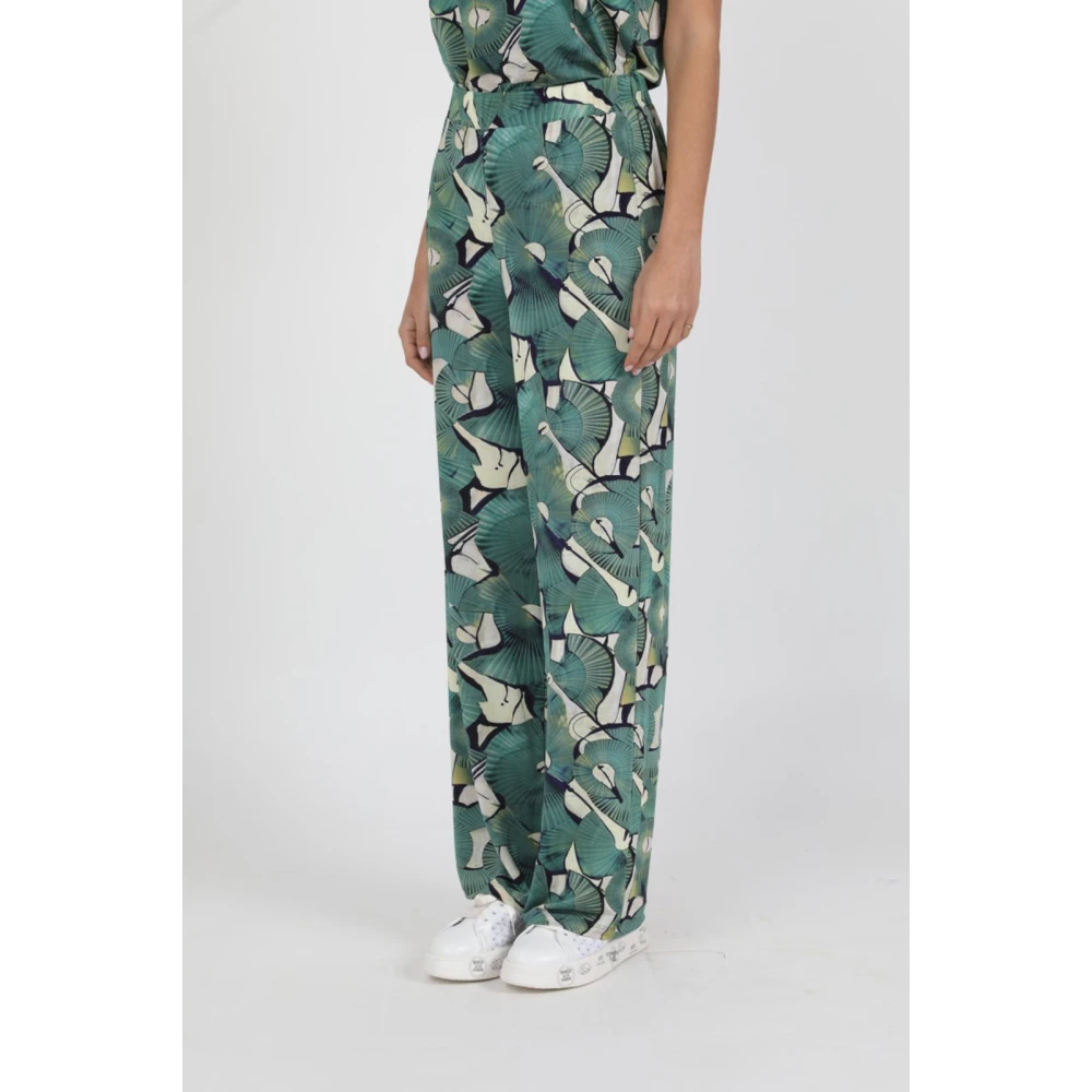 Alpha Studio Stijlvolle Broek Green Dames