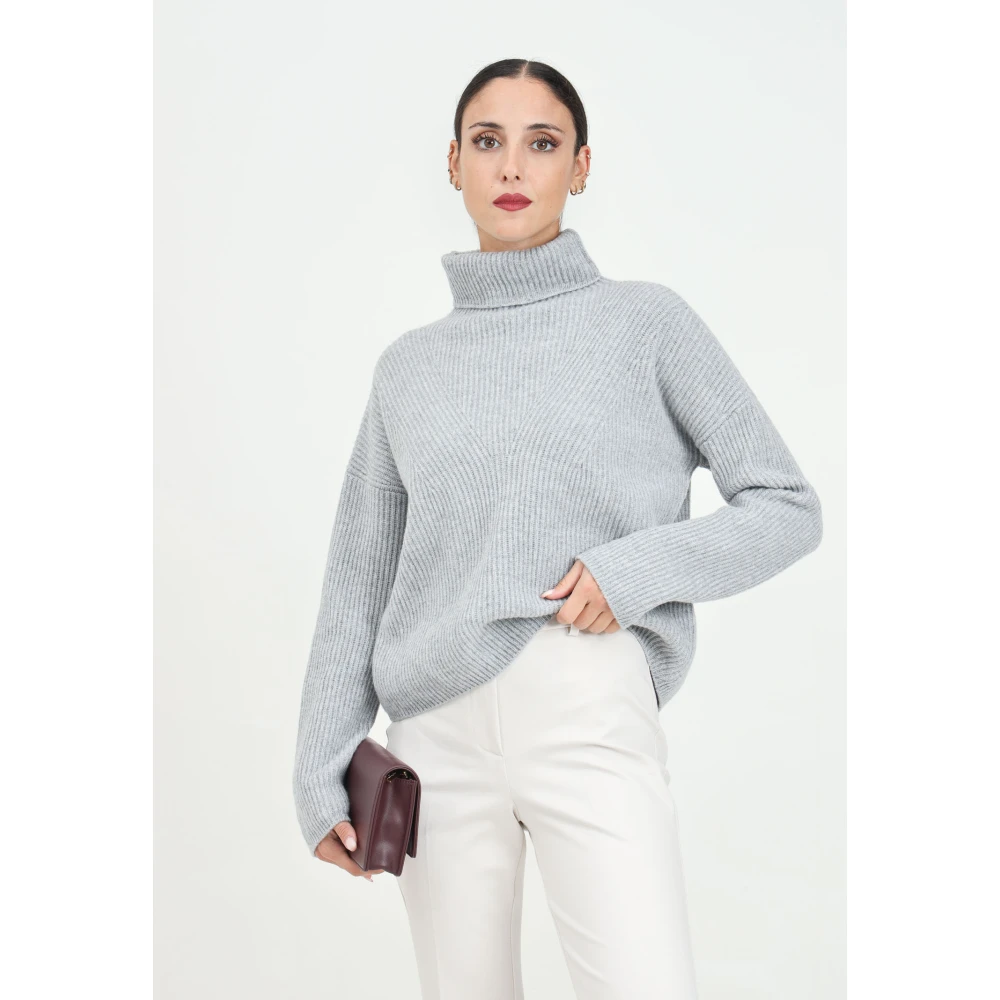 Max Mara Grijze coltrui Gray Dames