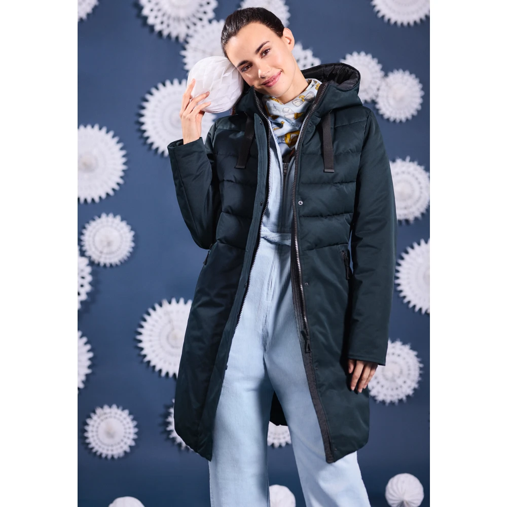 Amber & June Trendy Winterjas Beige Dames